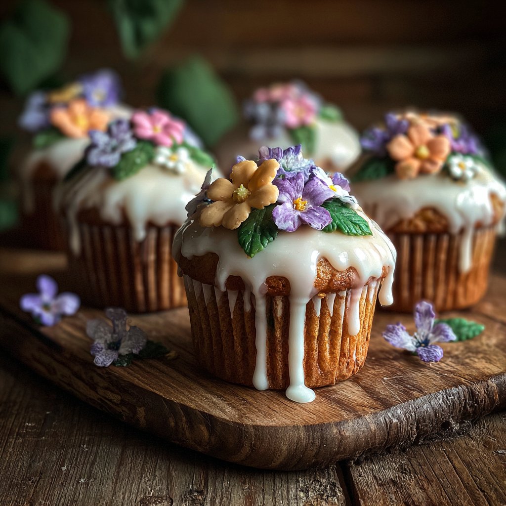 Blossoming Flower Cupcake Recipes