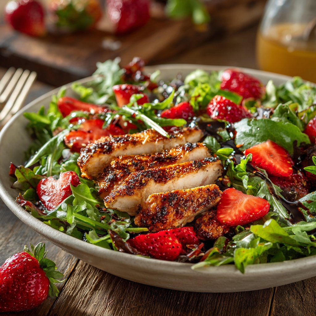 Savory Chicken and Strawberry Salad
