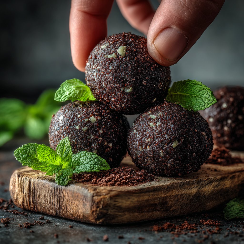 Mint Chocolate Protein Balls
